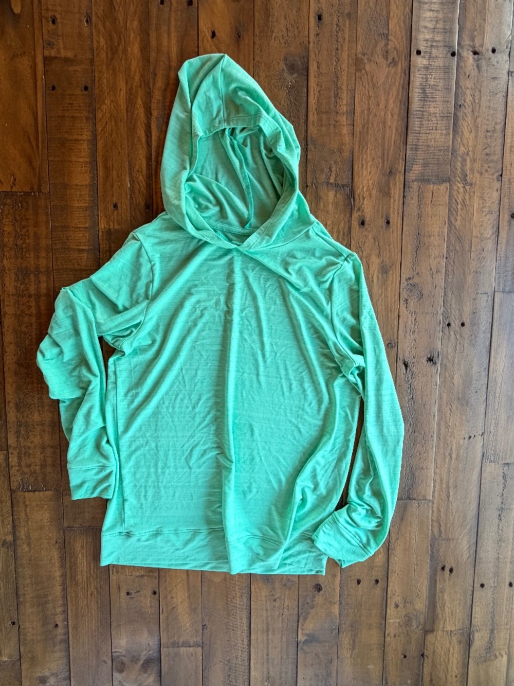 Lands’ End Girls Mint Green Hooded Swim Coverup L 10/12 EUC